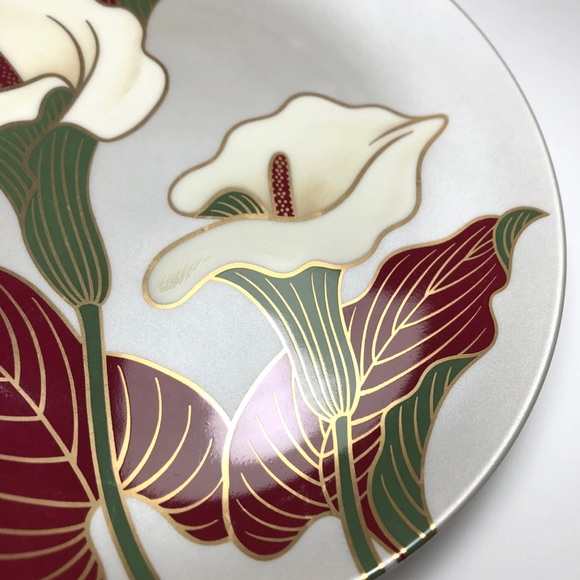 Fitz and Floyd Calla Lily Porcelain Plates 7.5” Lot of 3 - Picture 5 of 7